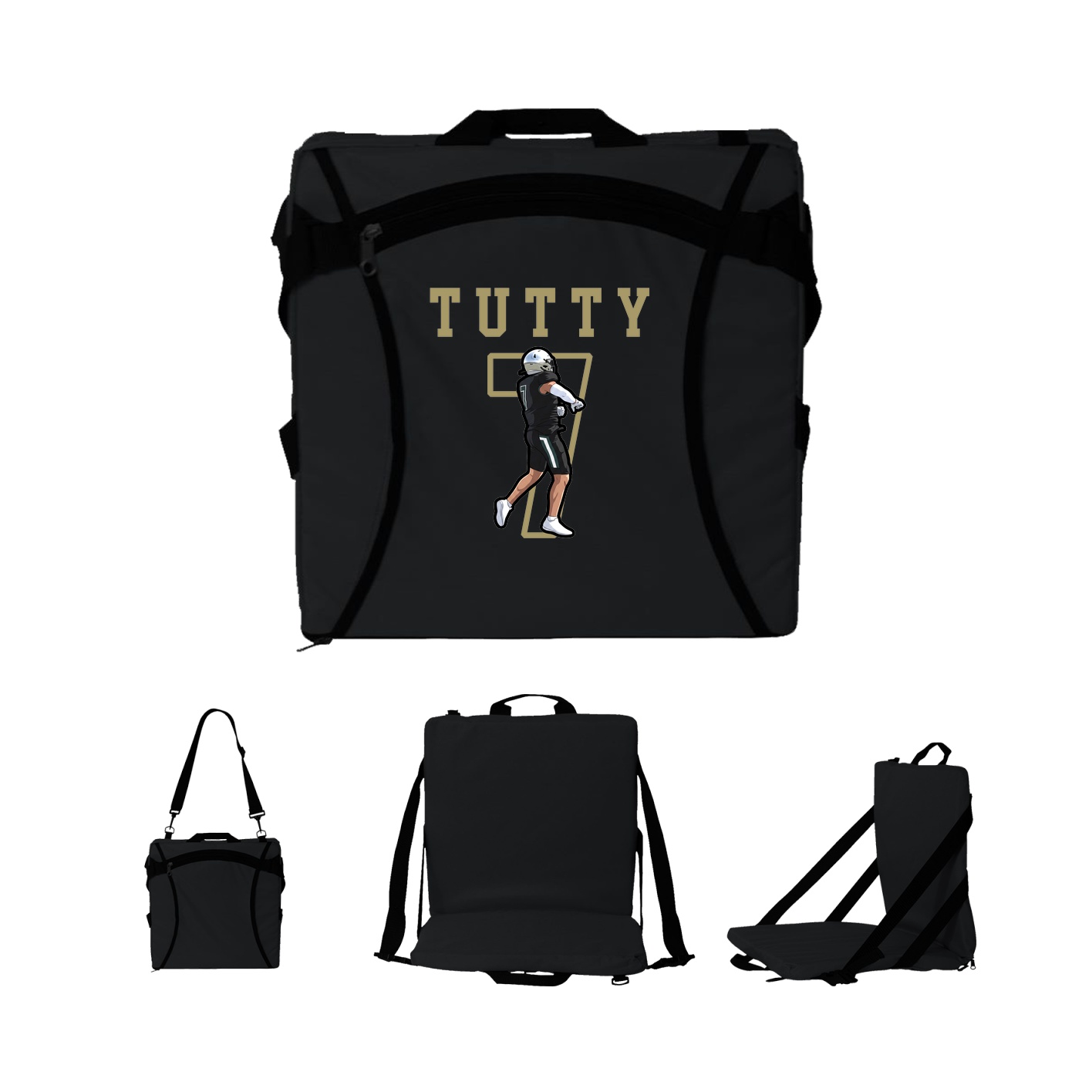 Folding Stadium Seat — Shirsey in Black