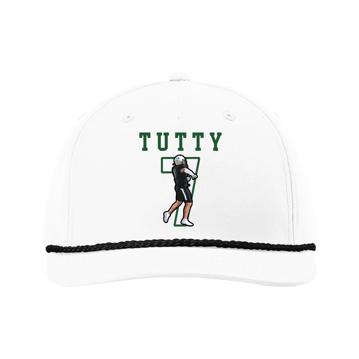 Five-Panel Classic Rope Cap — Shirsey in White