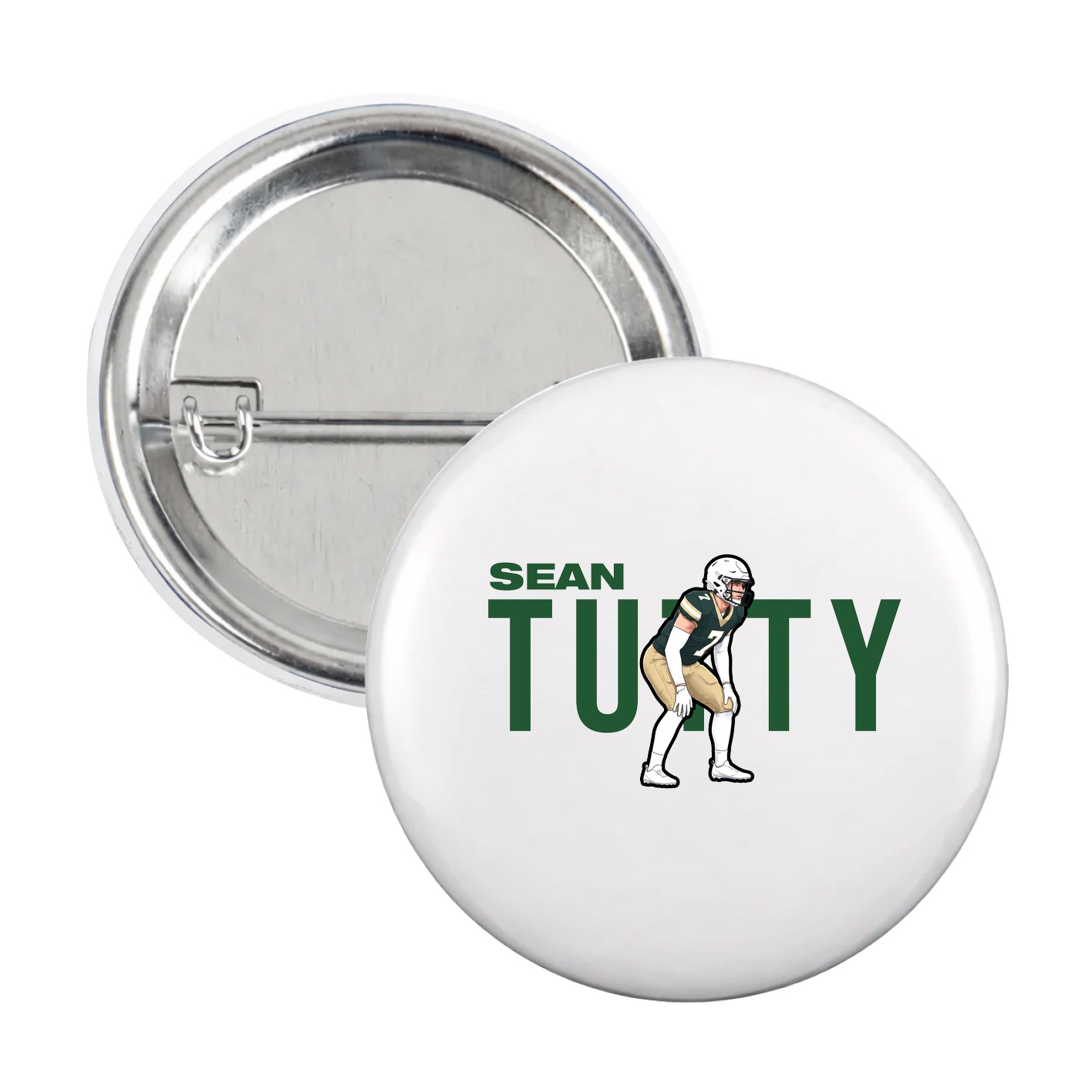 Game Day Button — Player Name in White
