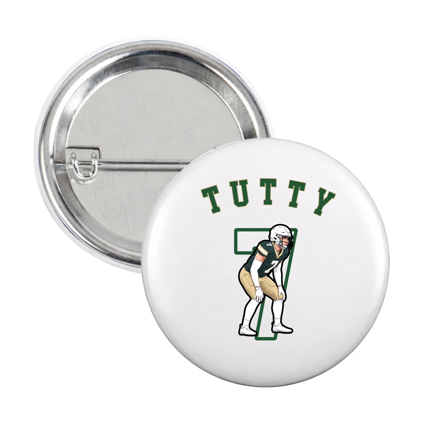 Game Day Button — Shirsey Arch in White