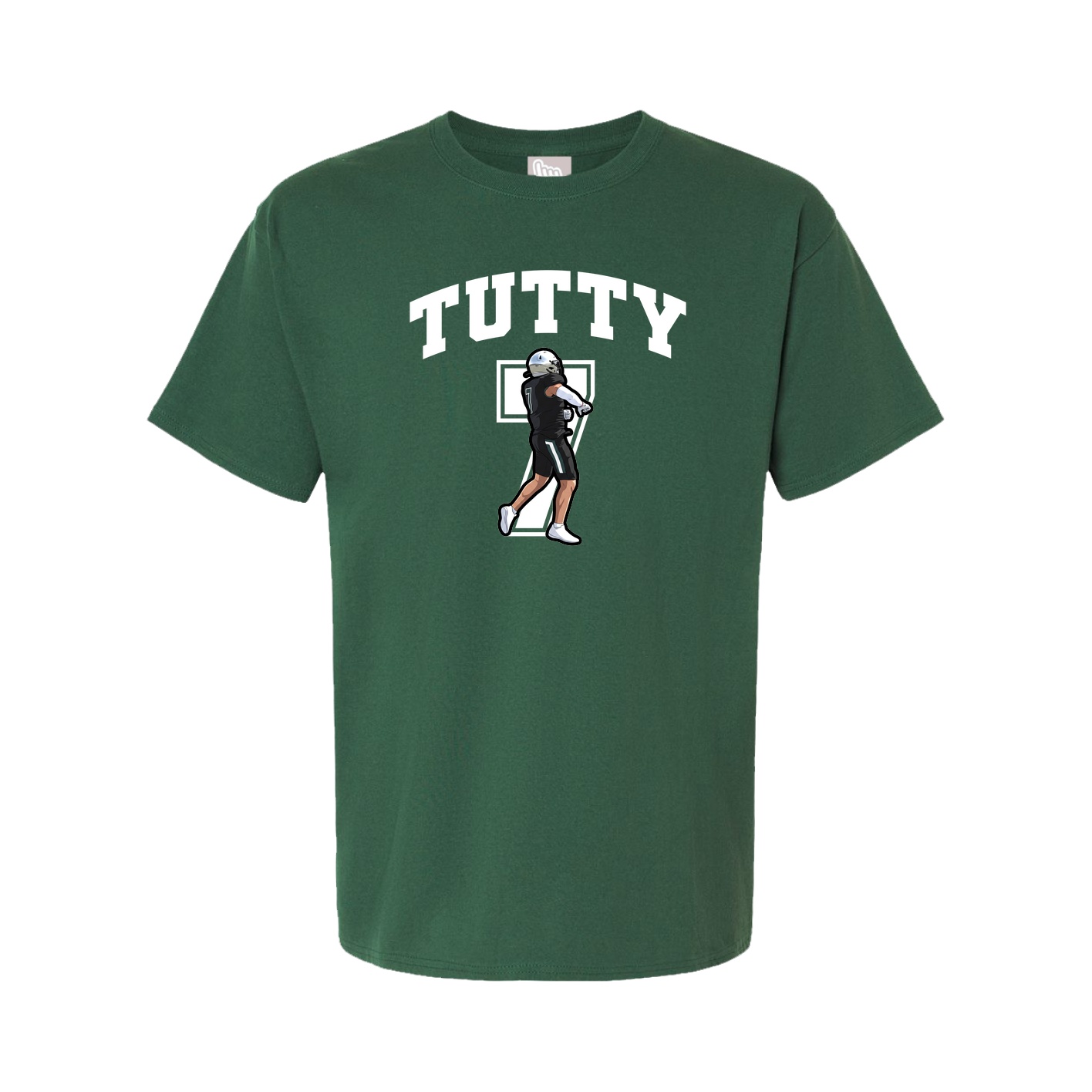 Youth Tee — Number in Green