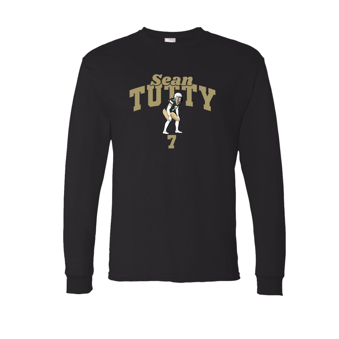 Long Sleeve Tee — Signature Arch in Black