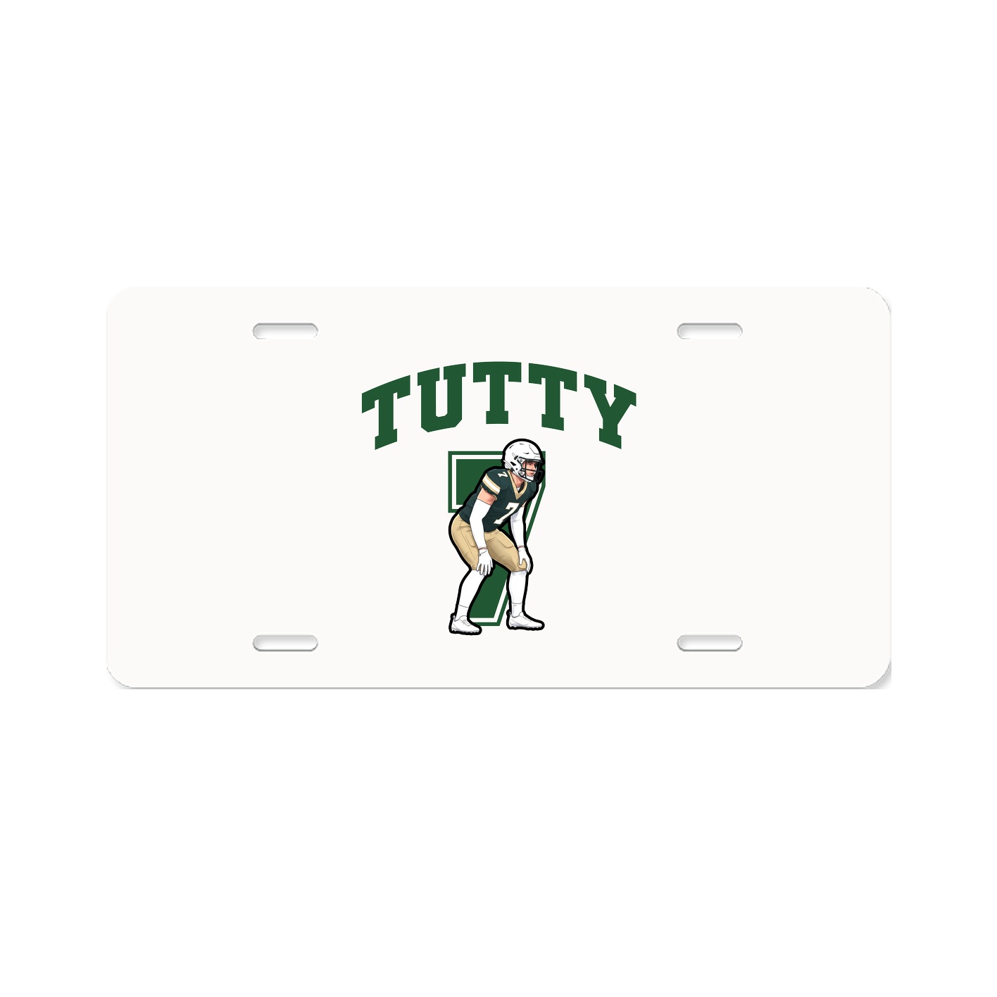 License Plate — Number in Classic