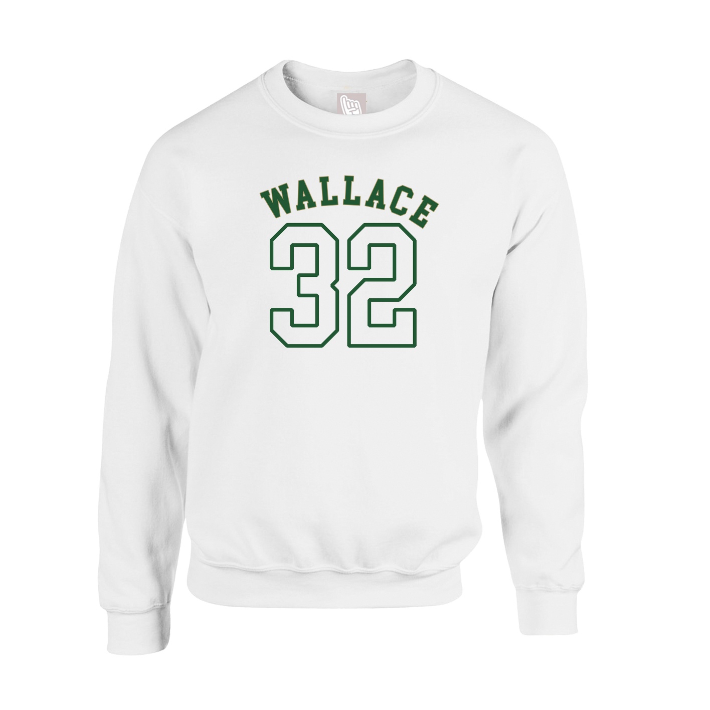 Fleece Crew — Shirsey Arch in White