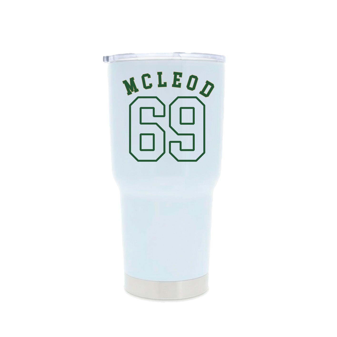 30oz Stainless Steel Tumbler — Shirsey Arch in White