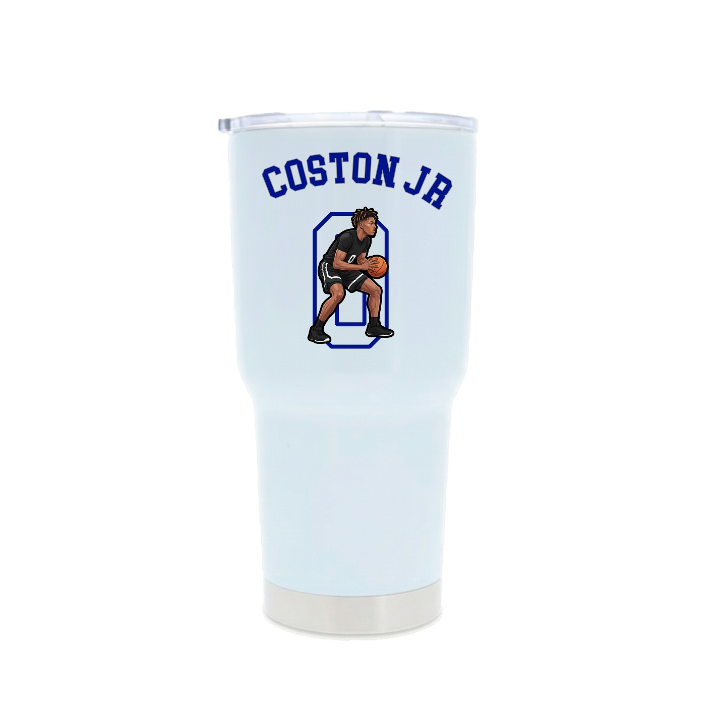 30oz Stainless Steel Tumbler — Shirsey Arch in White