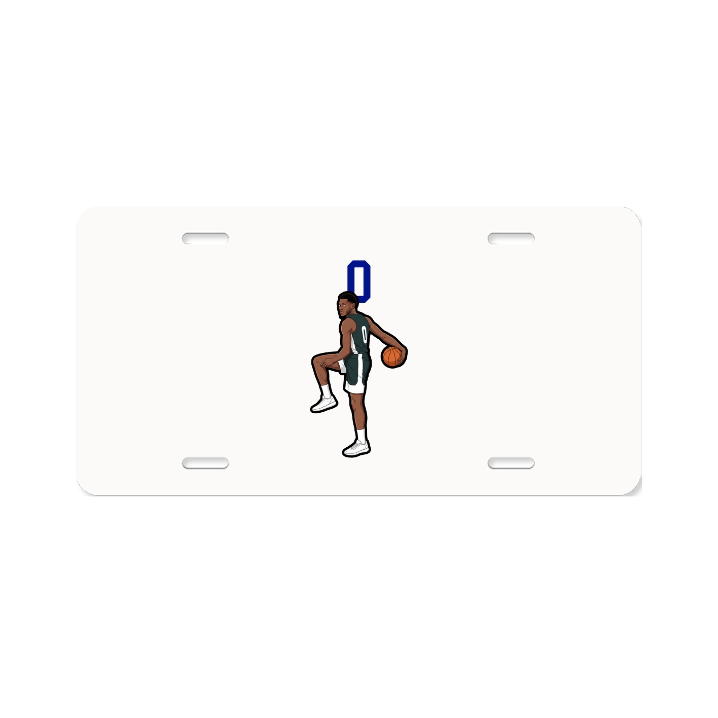 License Plate — Number Top in Classic