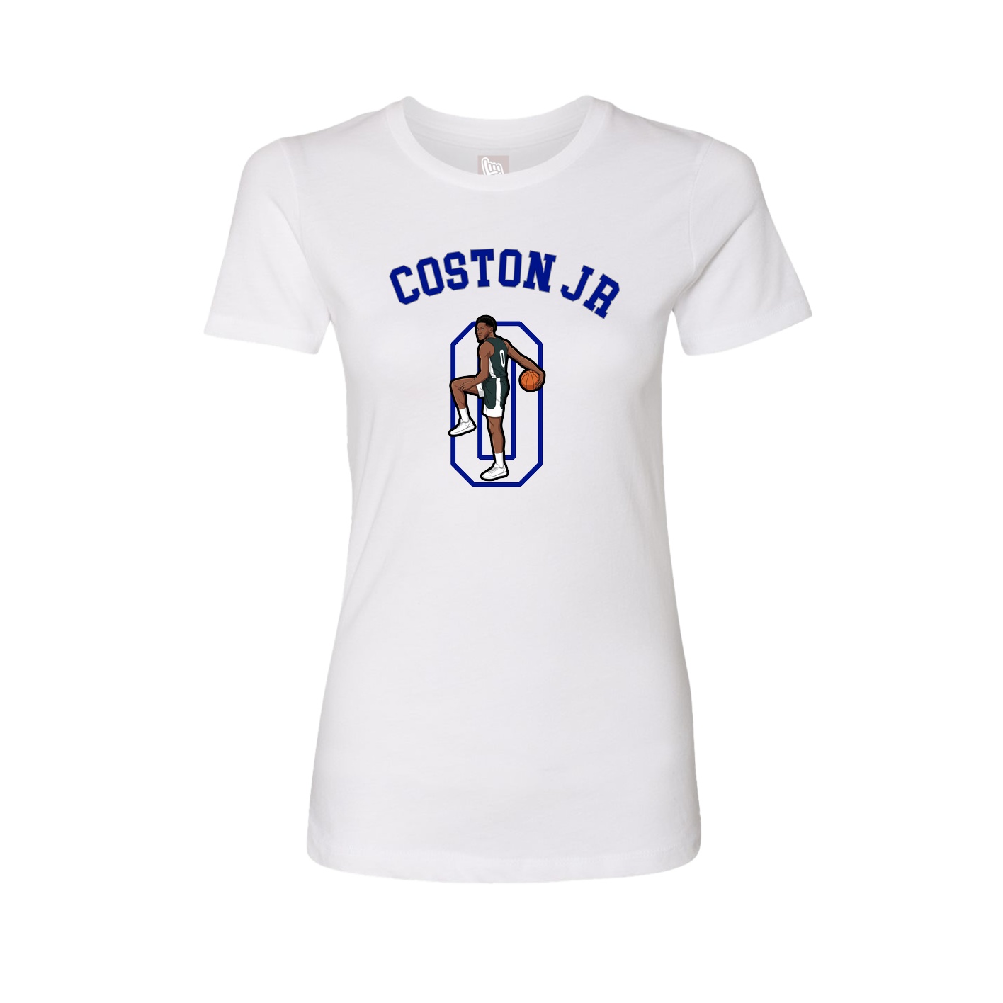 Fitted Women's Tee — Shirsey Arch in White
