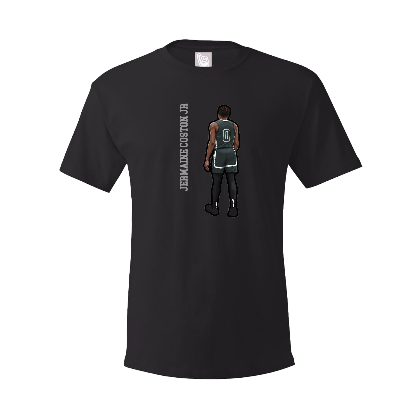 Youth Tee — Name Vertical in Black