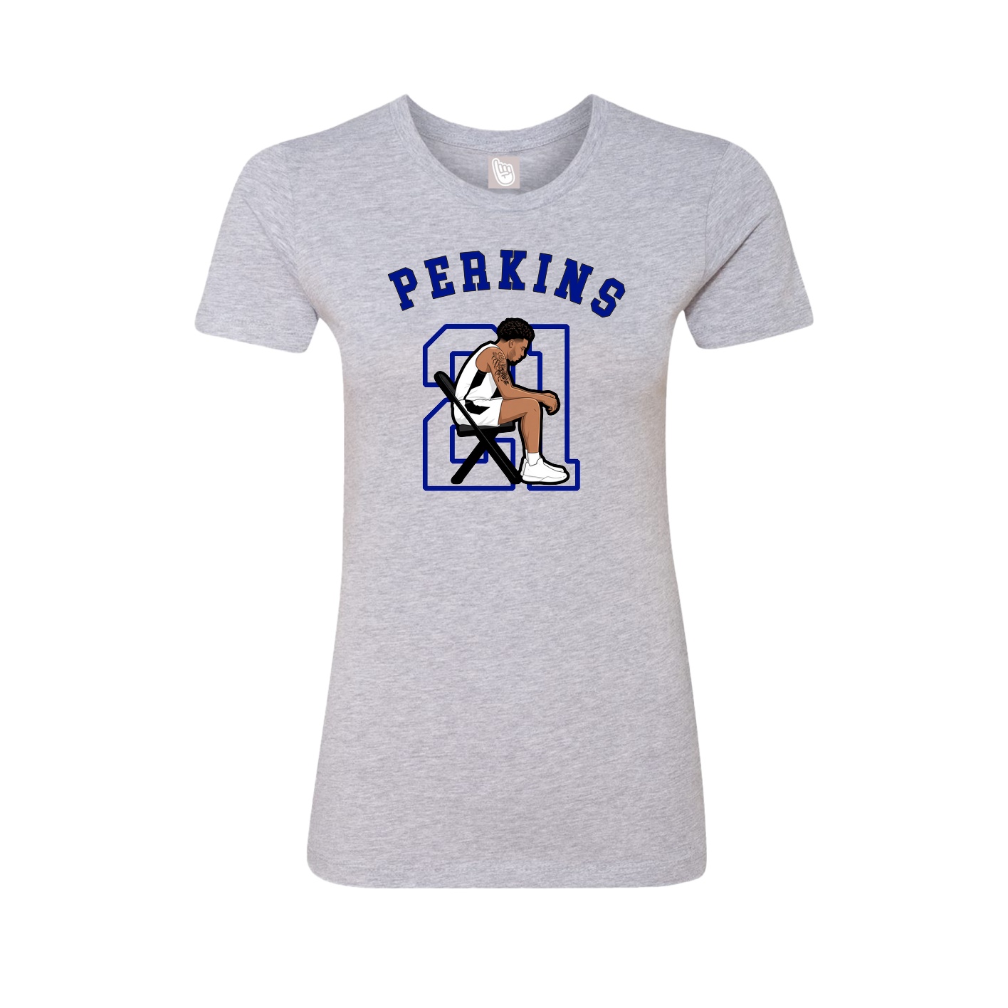 Fitted Women's Tee — Shirsey Arch in Grey