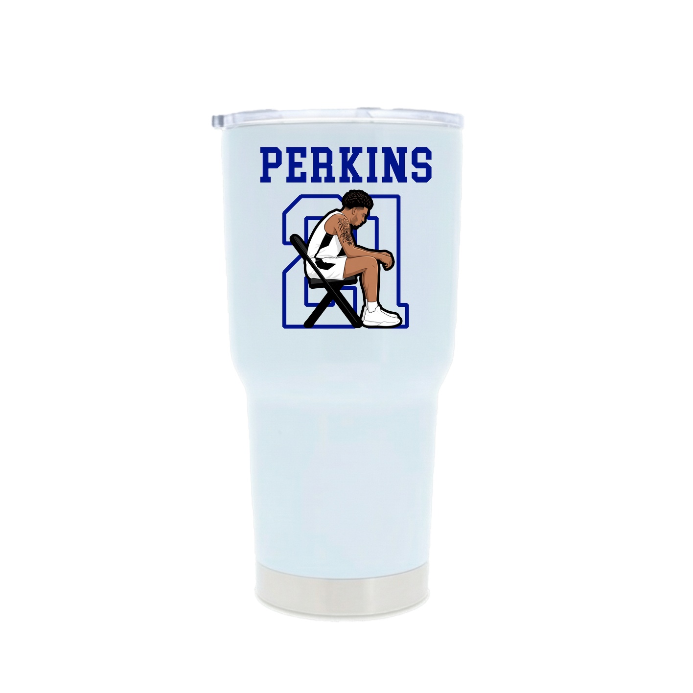 30oz Stainless Steel Tumbler — Shirsey in White
