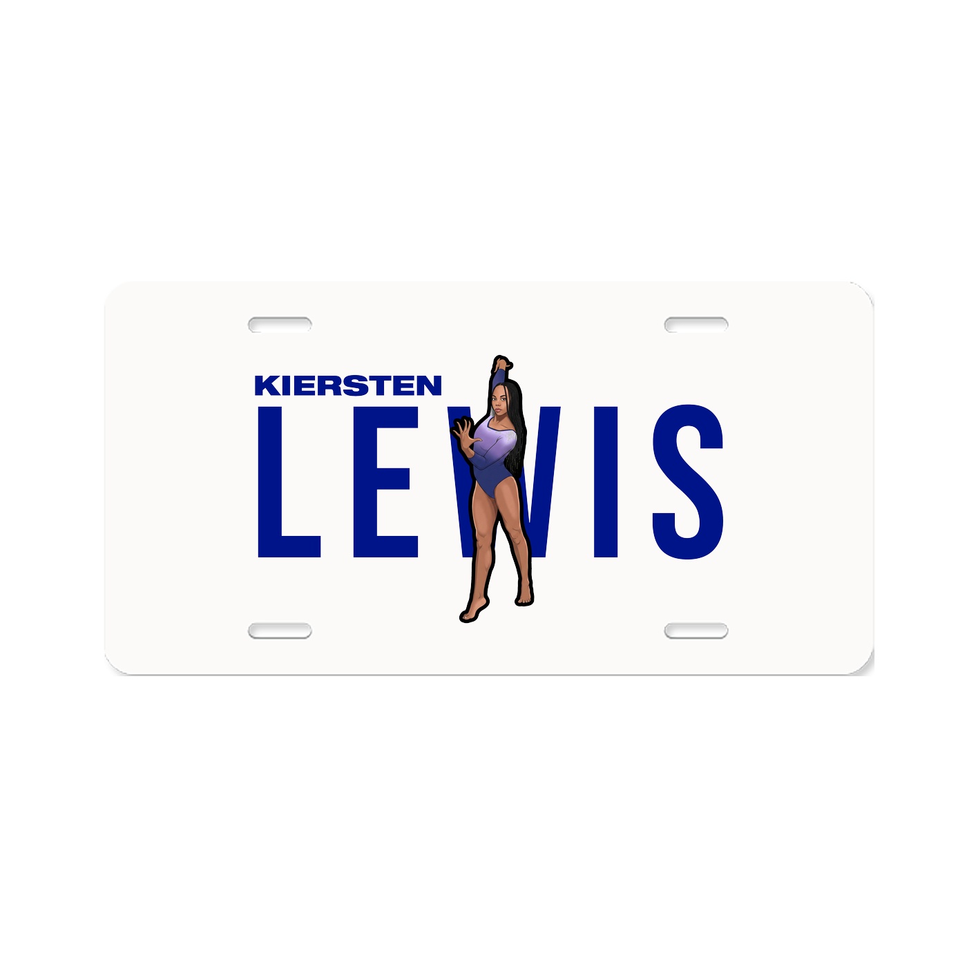 License Plate — Player Name in Classic