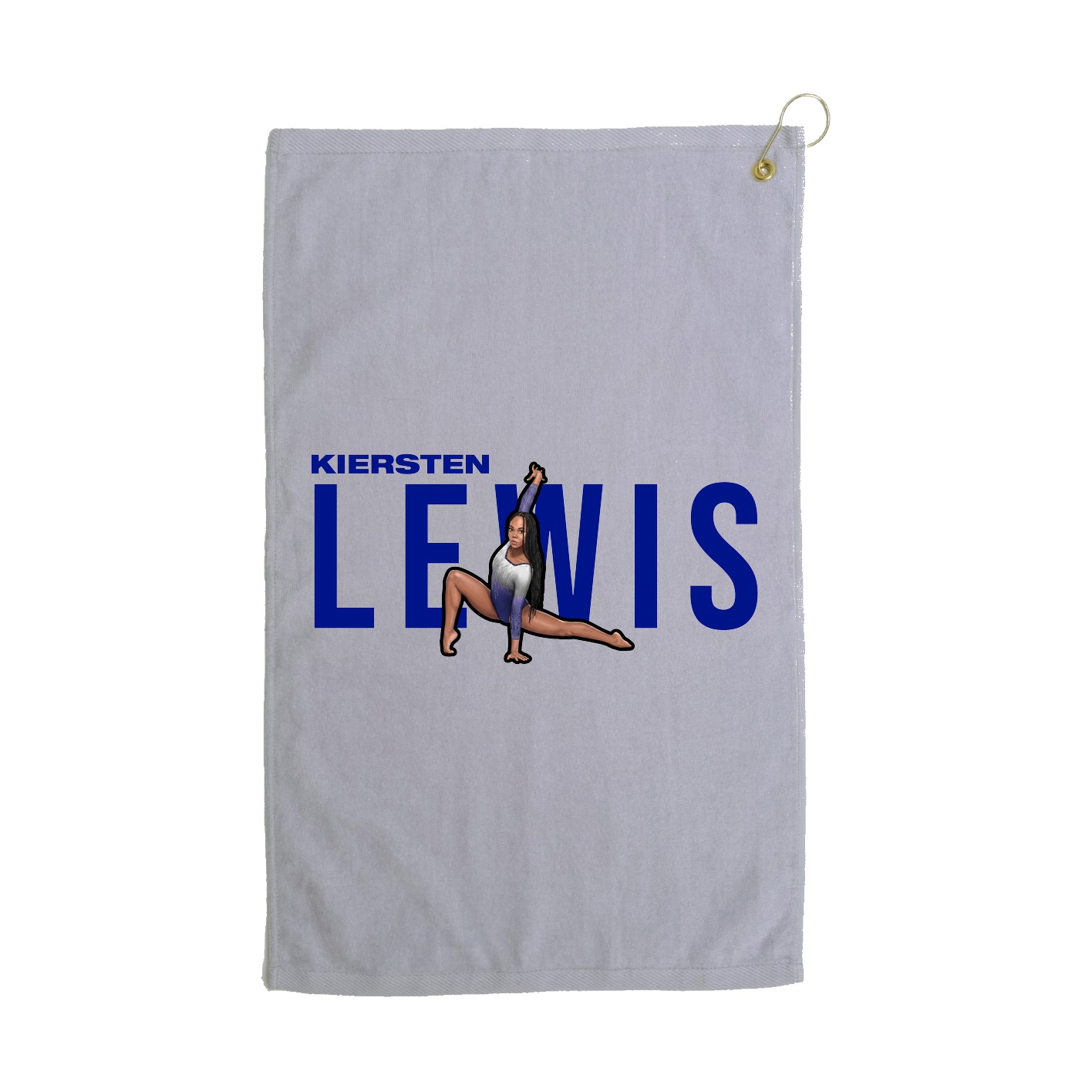 Golf Towel — Player Name in Grey