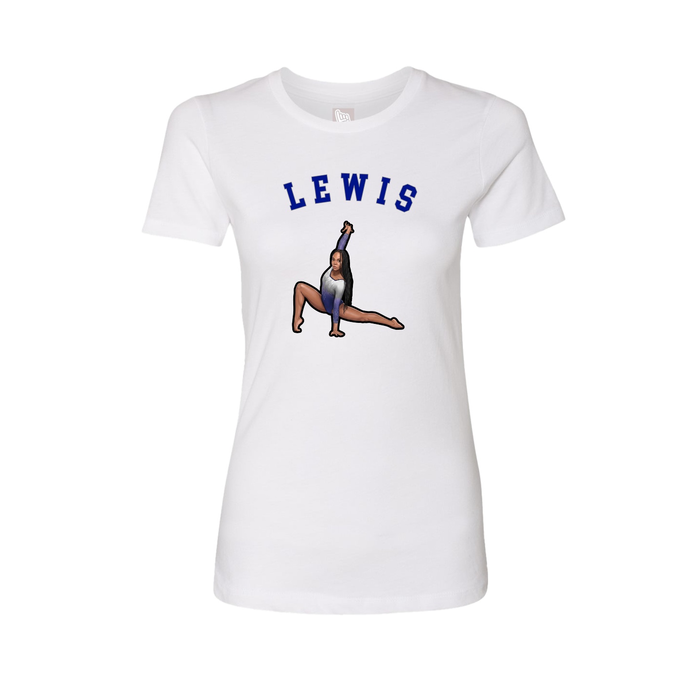 Fitted Women's Tee — Shirsey Arch in White