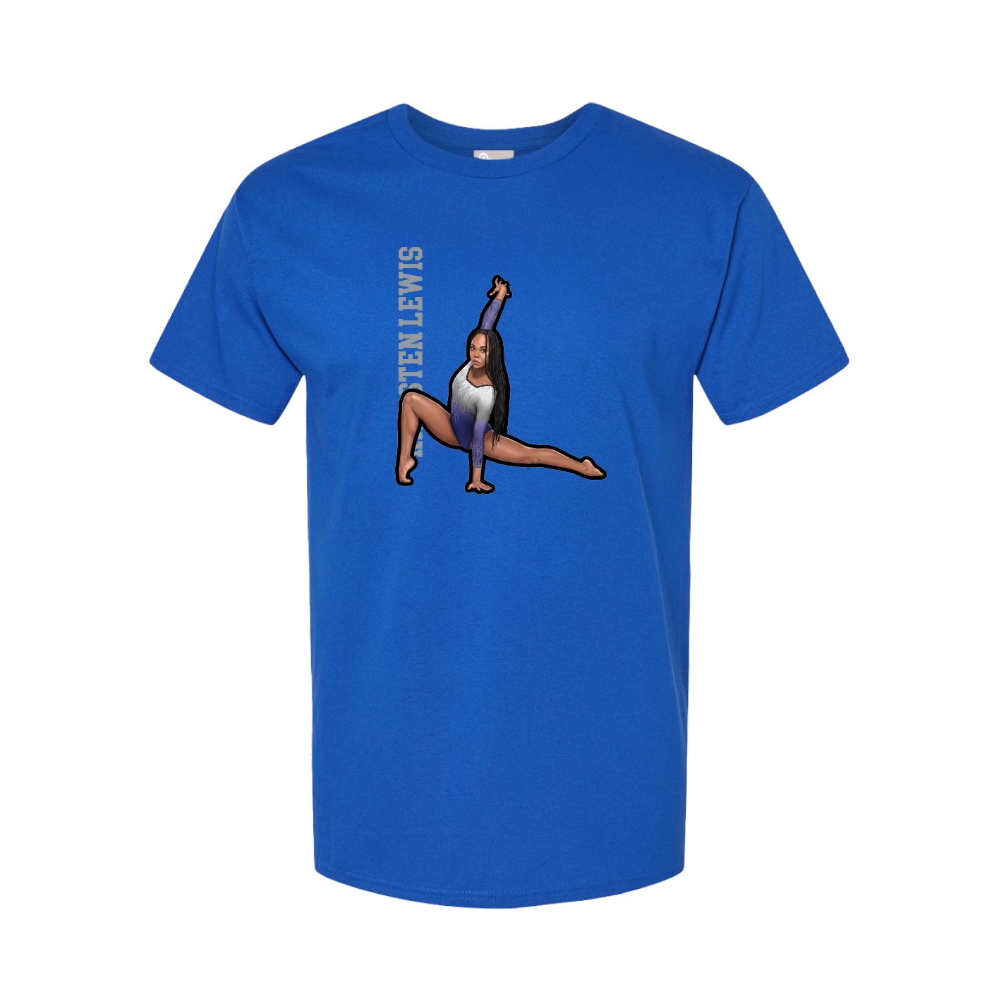 Tee — Name Vertical in Royal