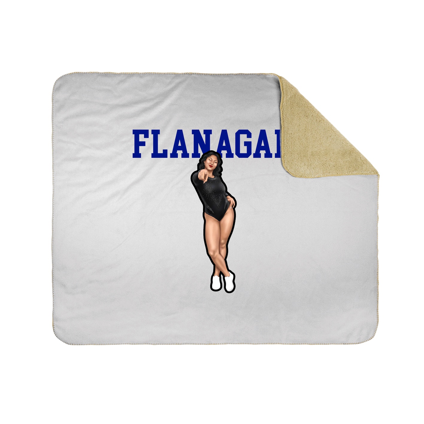 Throw Blanket — Shirsey in White