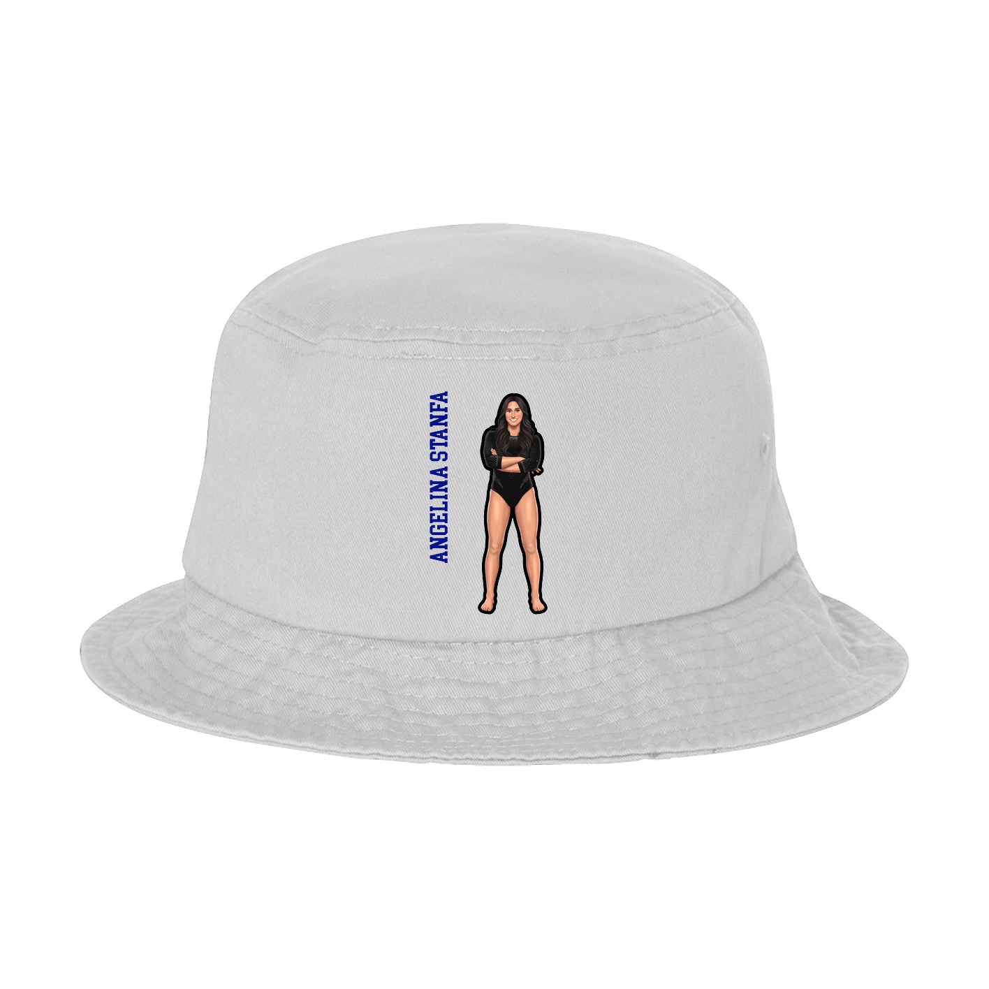 Bucket Cap — Name Vertical in White