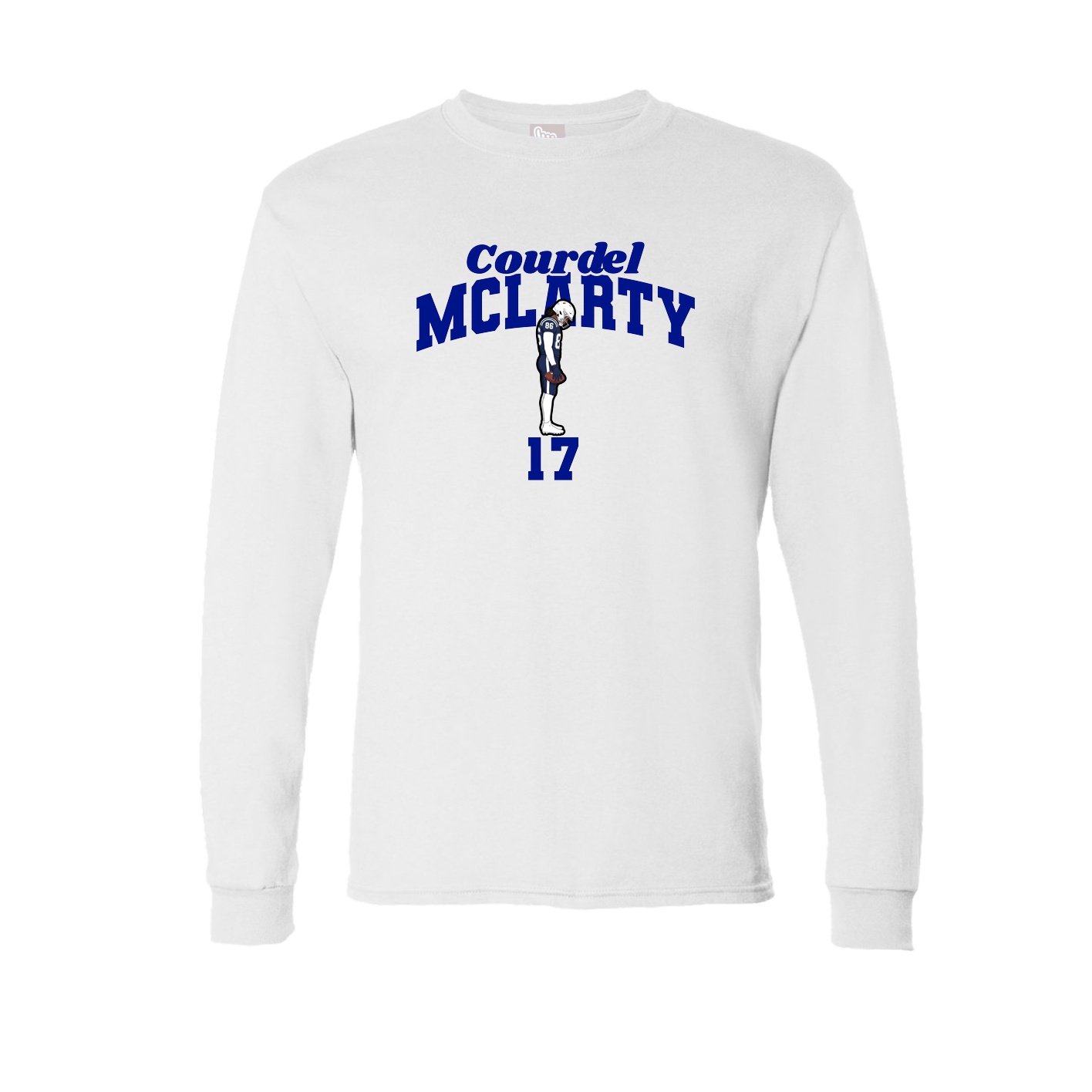 Long Sleeve Tee — Signature Arch in White
