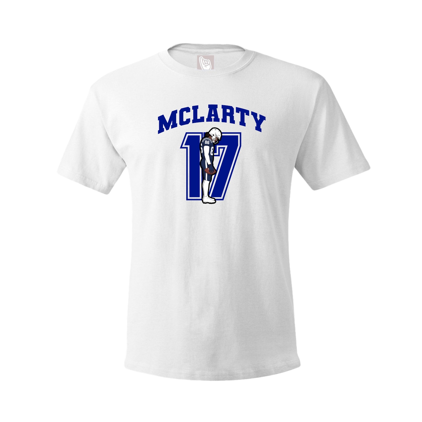 Youth Tee — Number in White