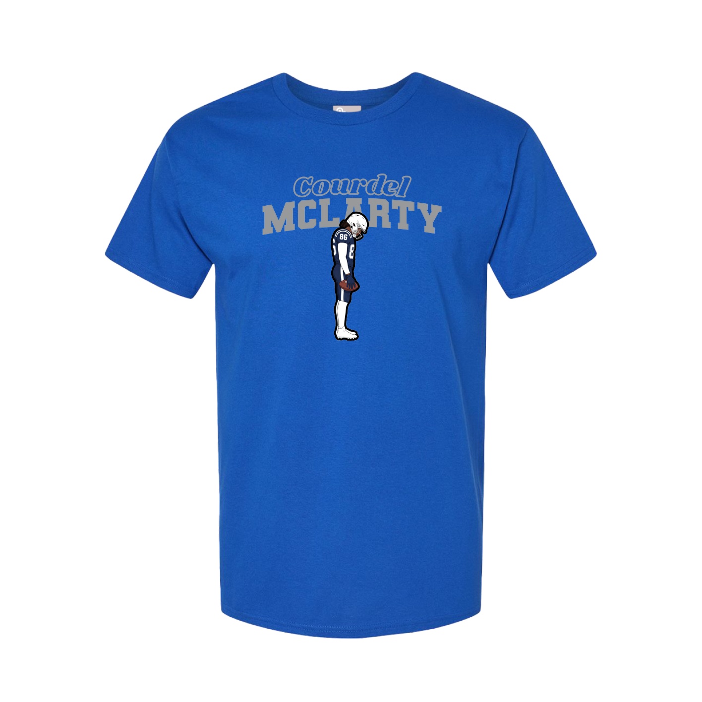 Youth Tee — Name Arch in Royal