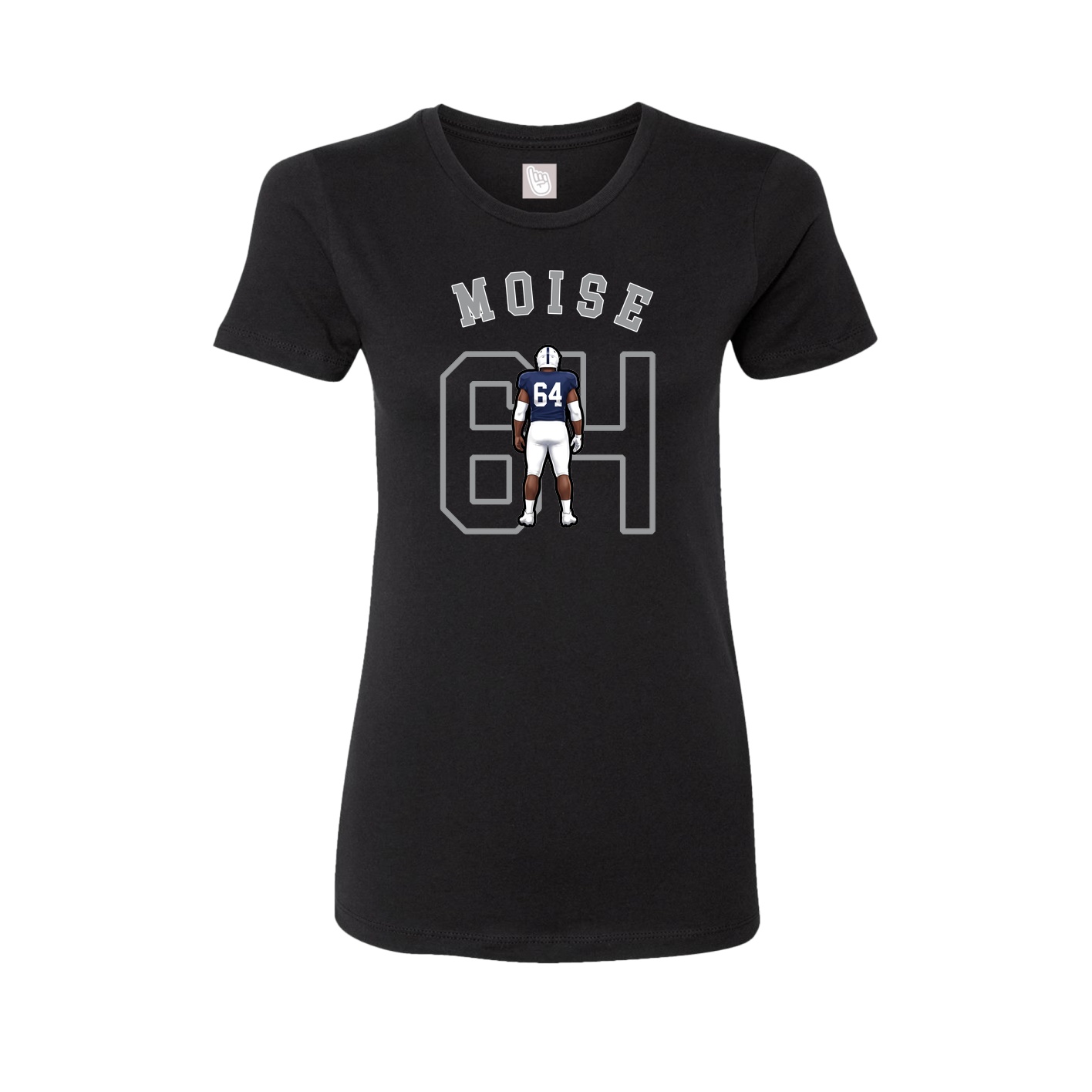 Fitted Women's Tee — Shirsey Arch in Black