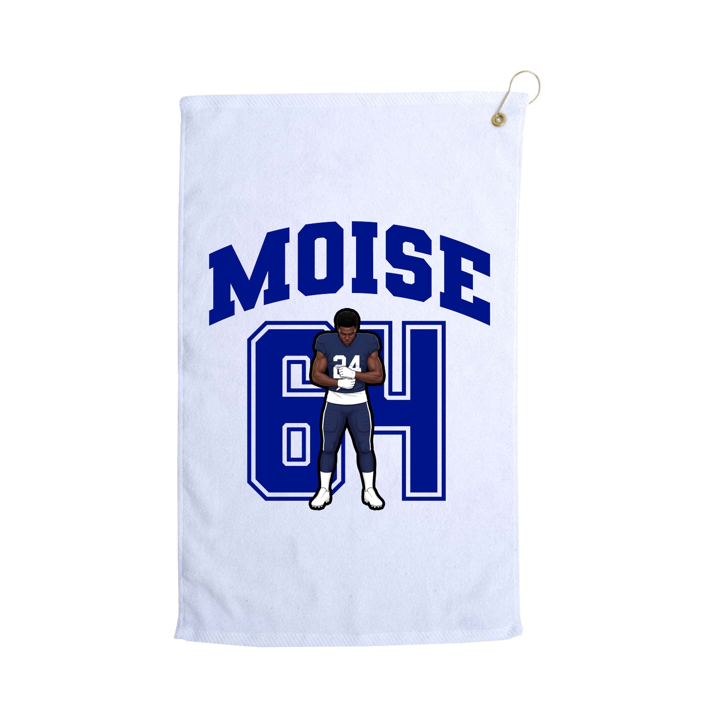 Golf Towel — Number in White