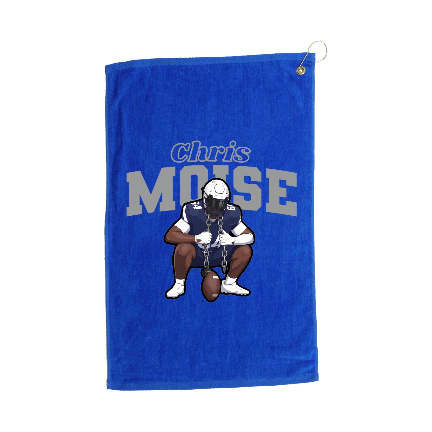 Golf Towel — Name Arch in Royal