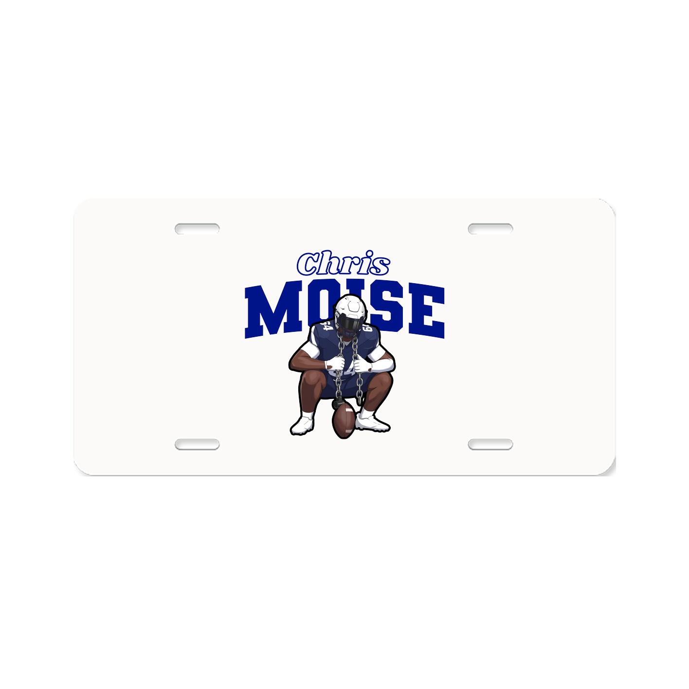 License Plate — Name Arch in Classic