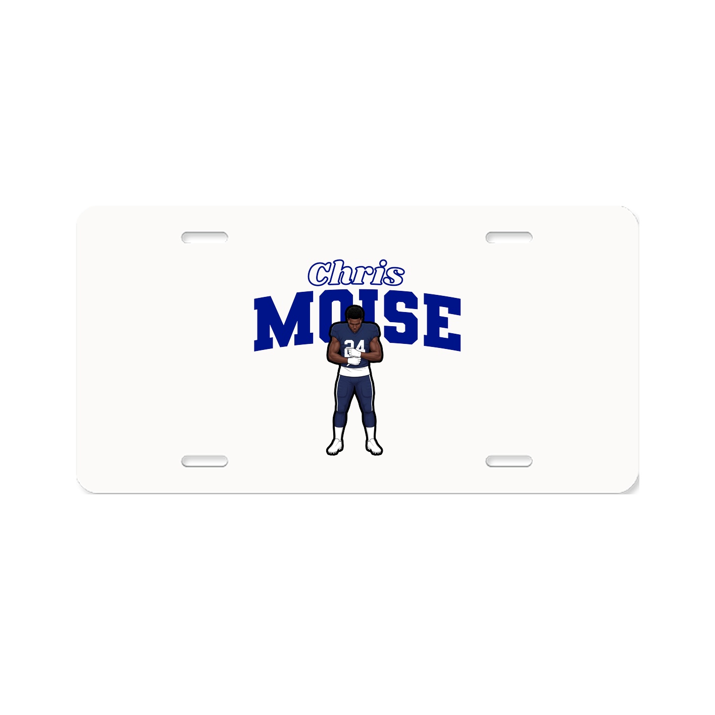 License Plate — Name Arch in Classic