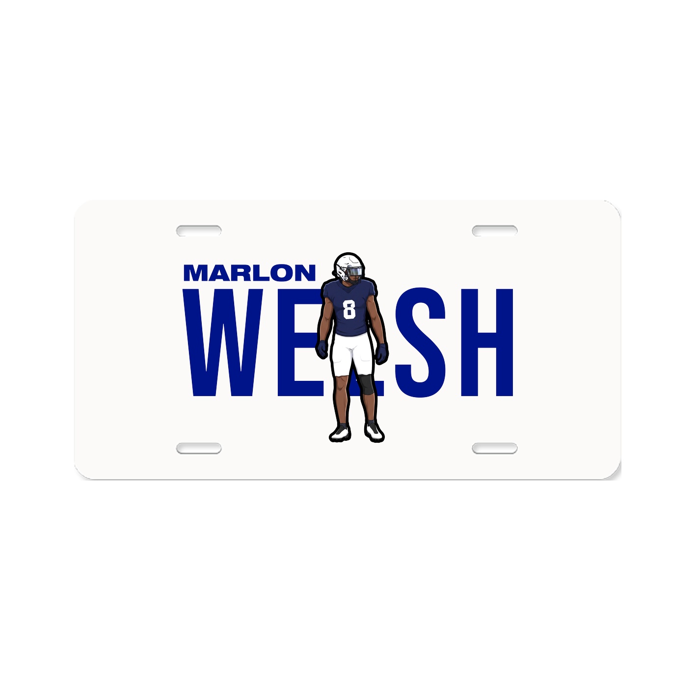 License Plate — Player Name in Classic