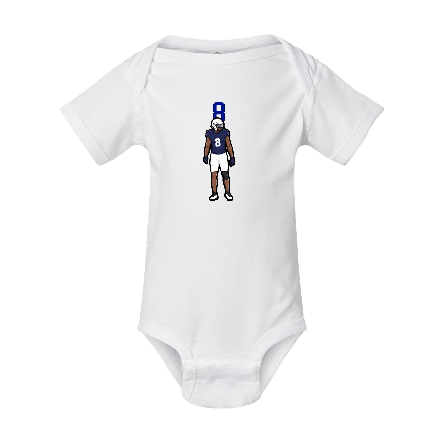 Baby Onesie — Number Top in White