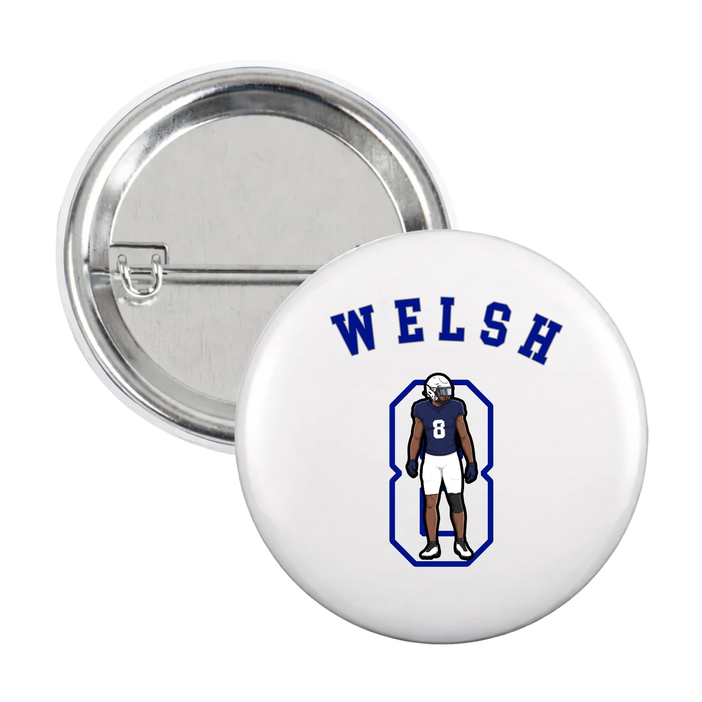 Game Day Button — Shirsey Arch in White