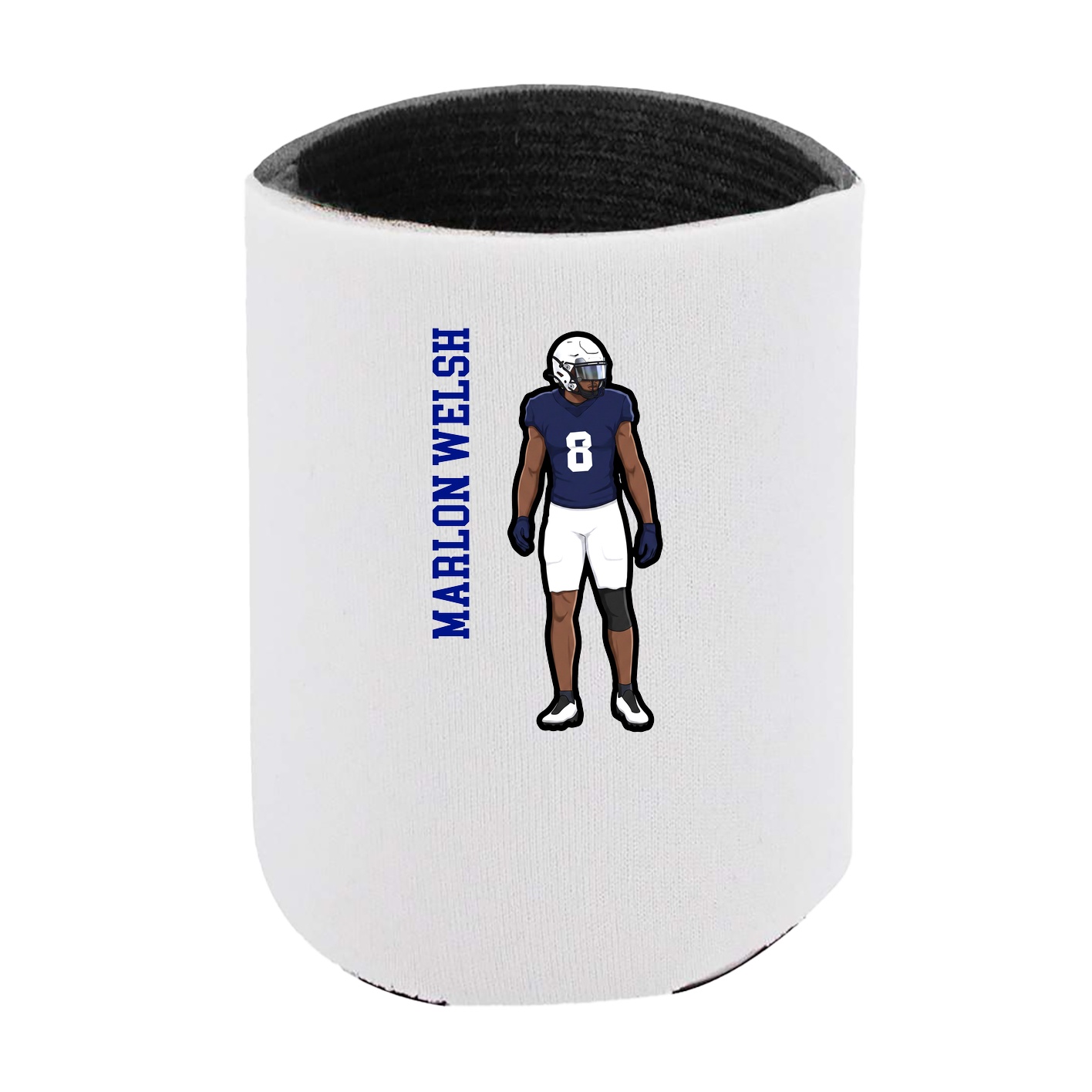 Can Holder — Name Vertical in White