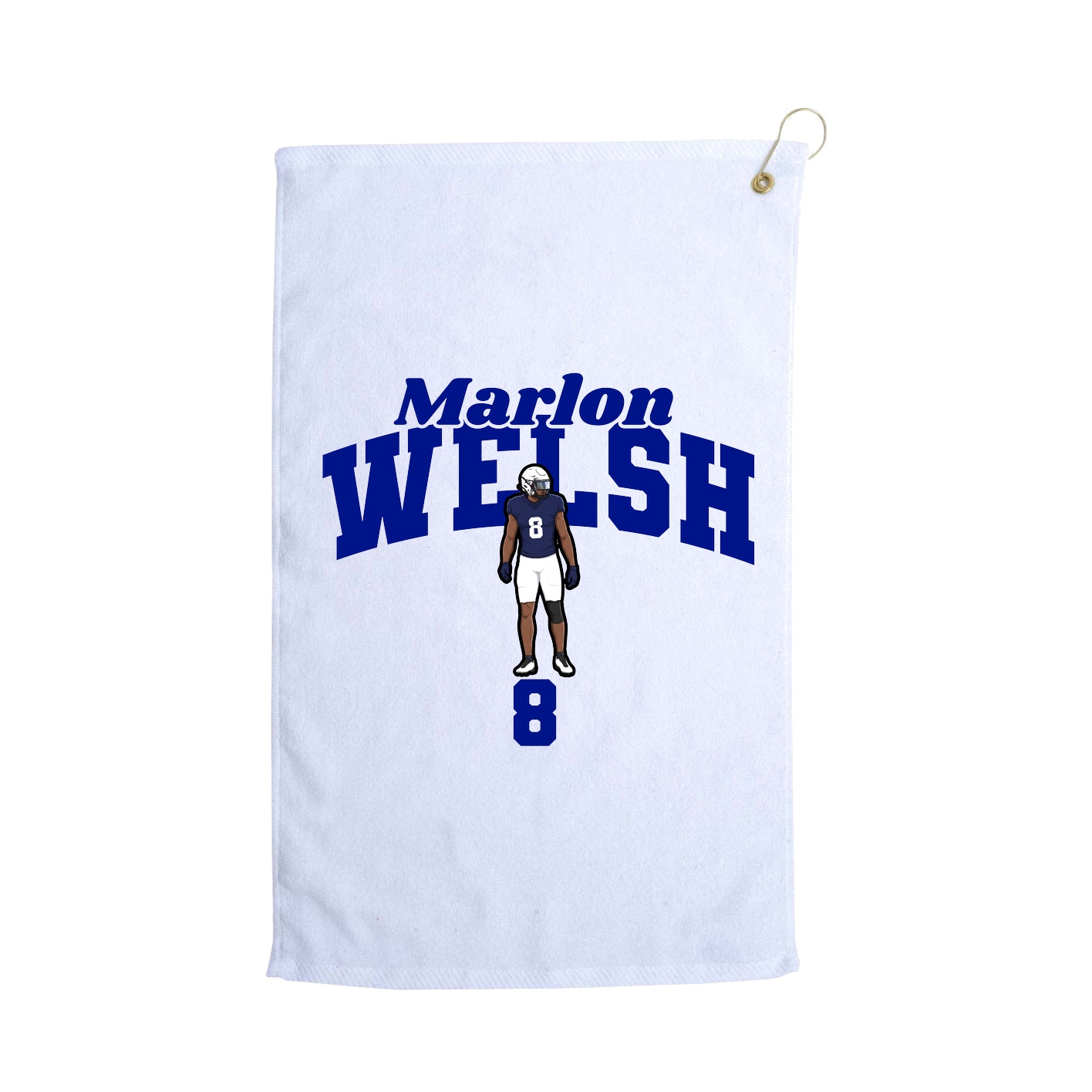 Golf Towel — Signature Arch in White