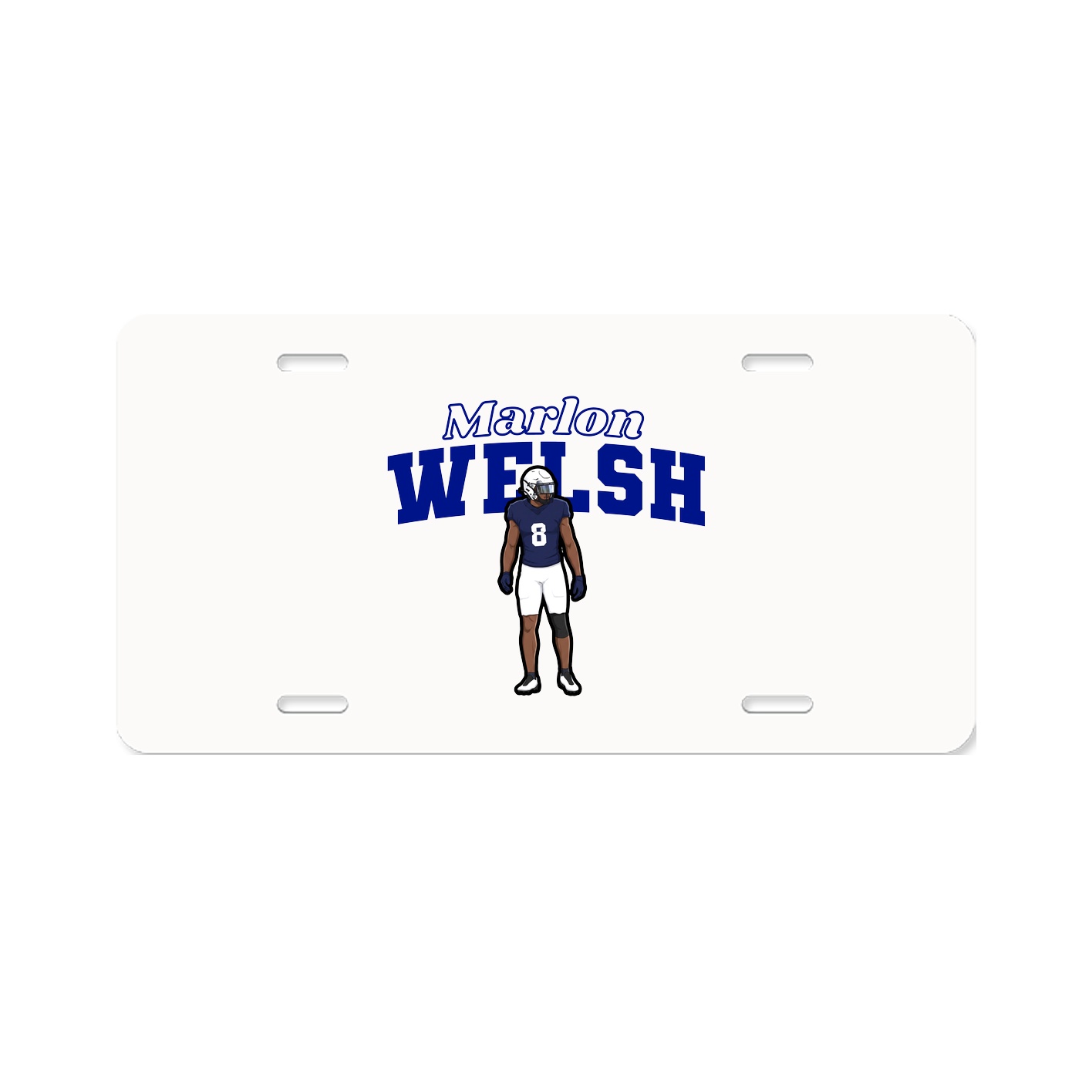License Plate — Name Arch in Classic