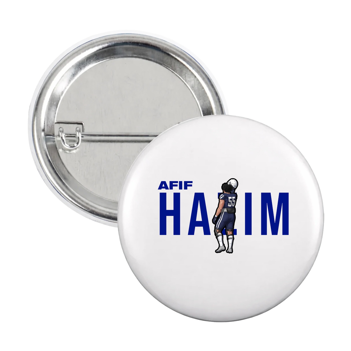 Game Day Button — Player Name in White