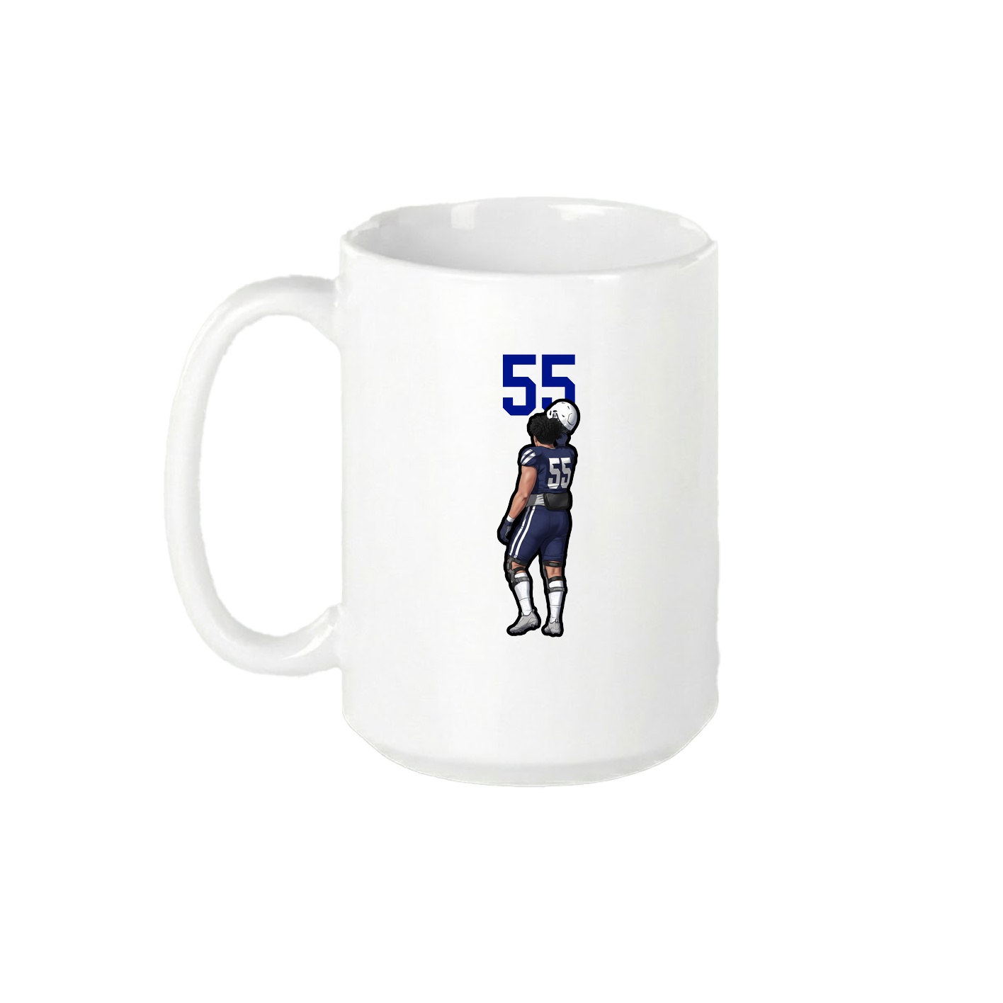 15oz Coffee Mug — Number Top in White