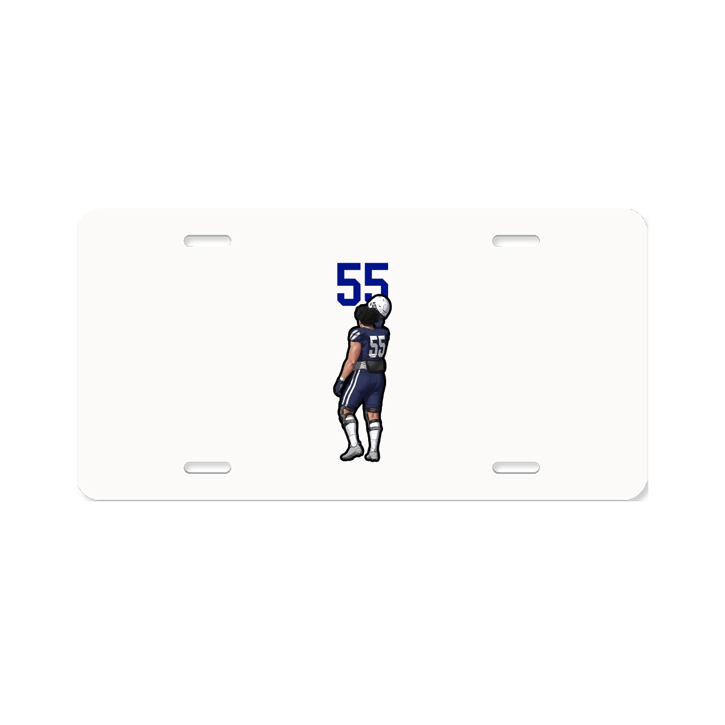 License Plate — Number Top in Classic