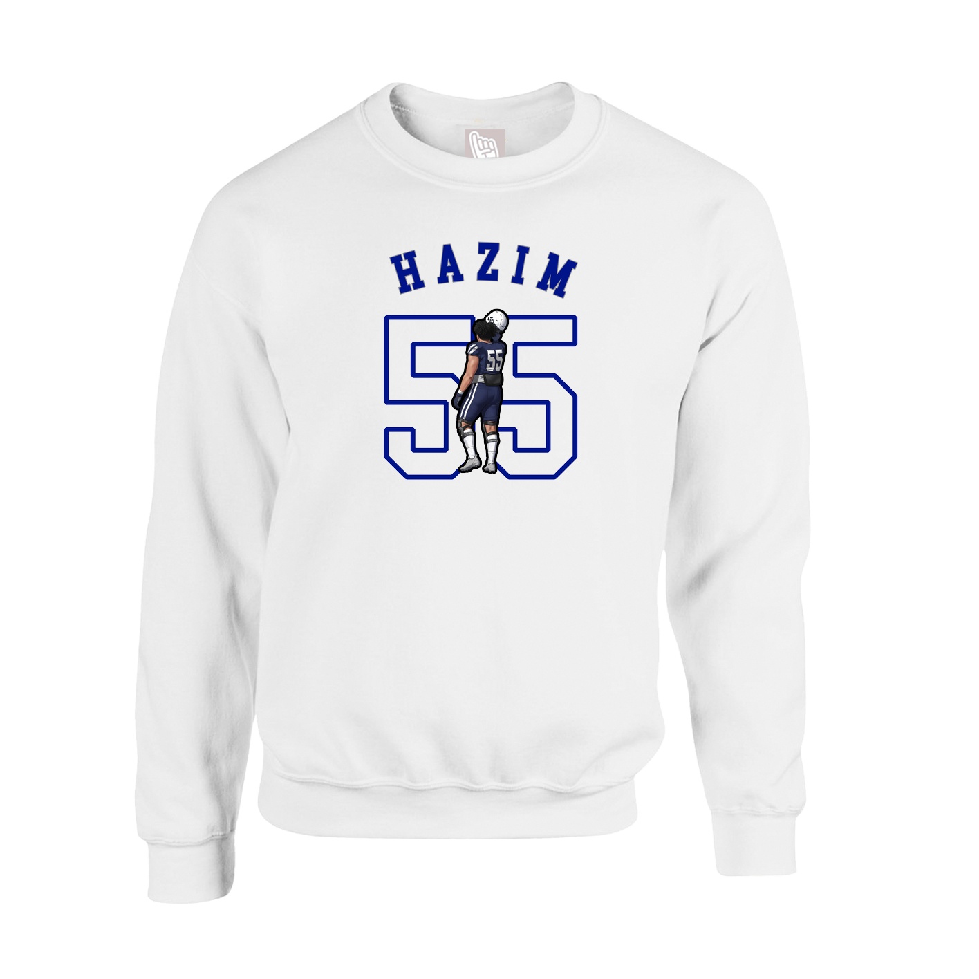 Fleece Crew — Shirsey Arch in White