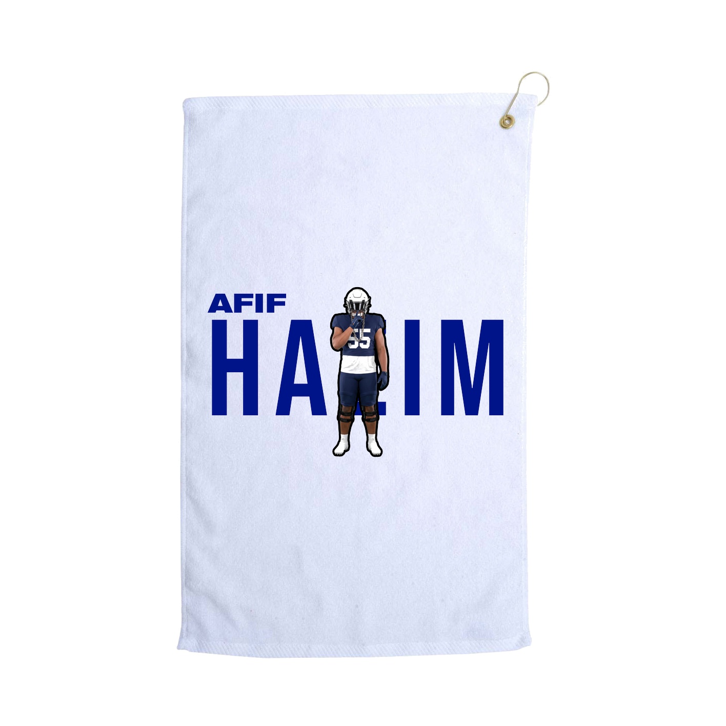 Golf Towel — Player Name in White