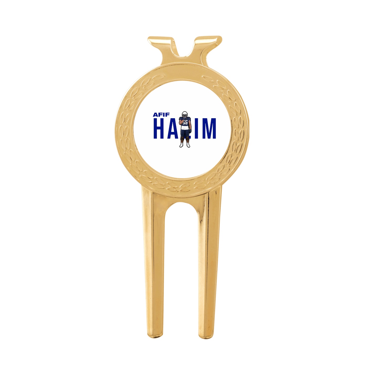 Divot Tool with Ball Marker — Player Name in Classic