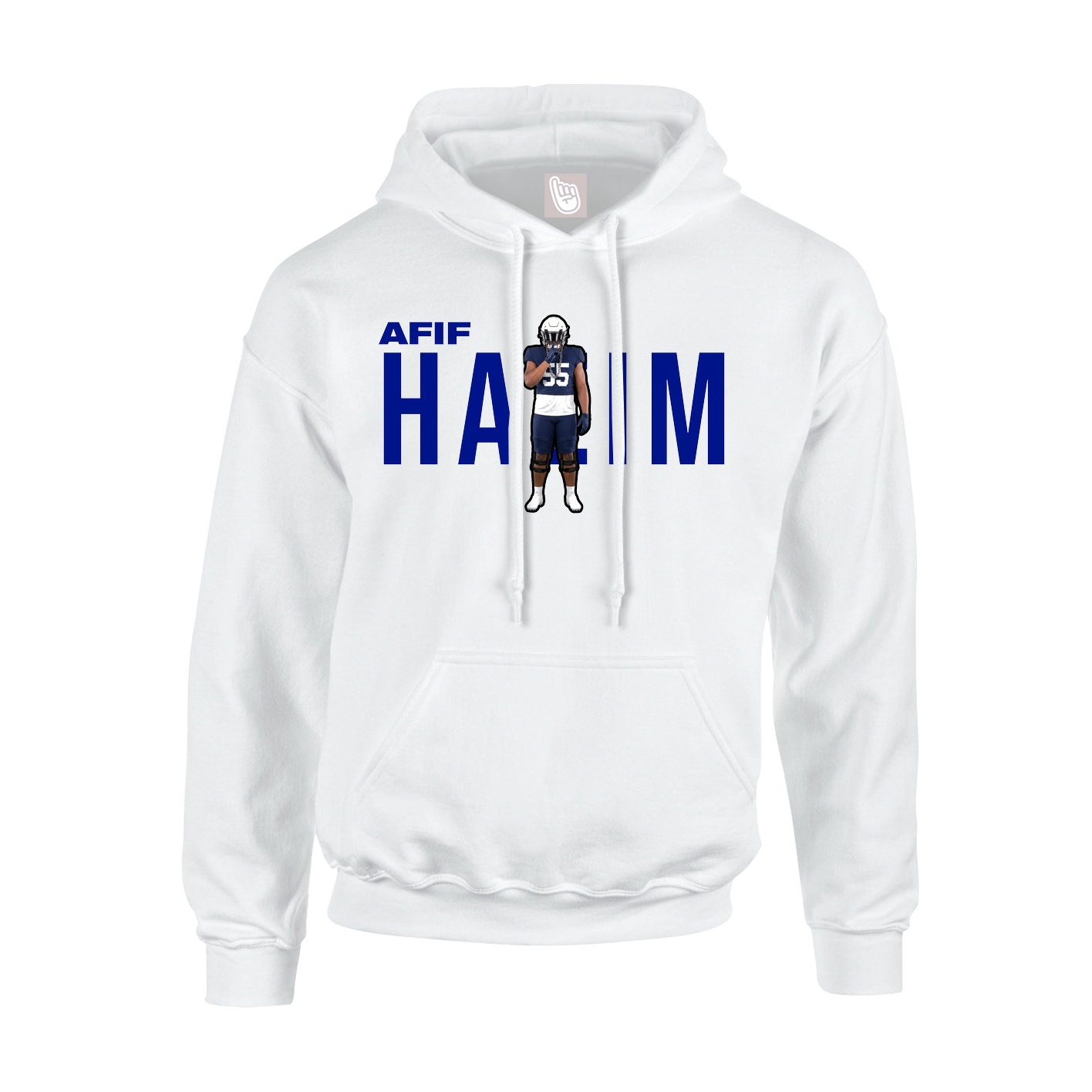 Youth Hoodie — Player Name in White
