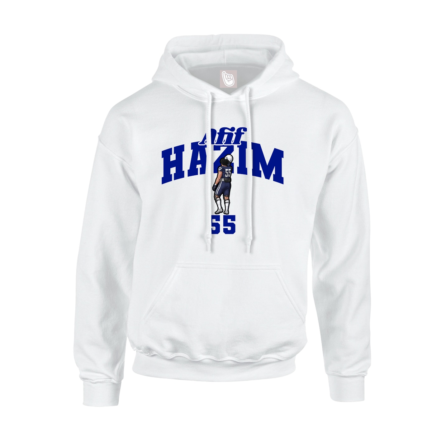 Hoodie — Signature Arch in White