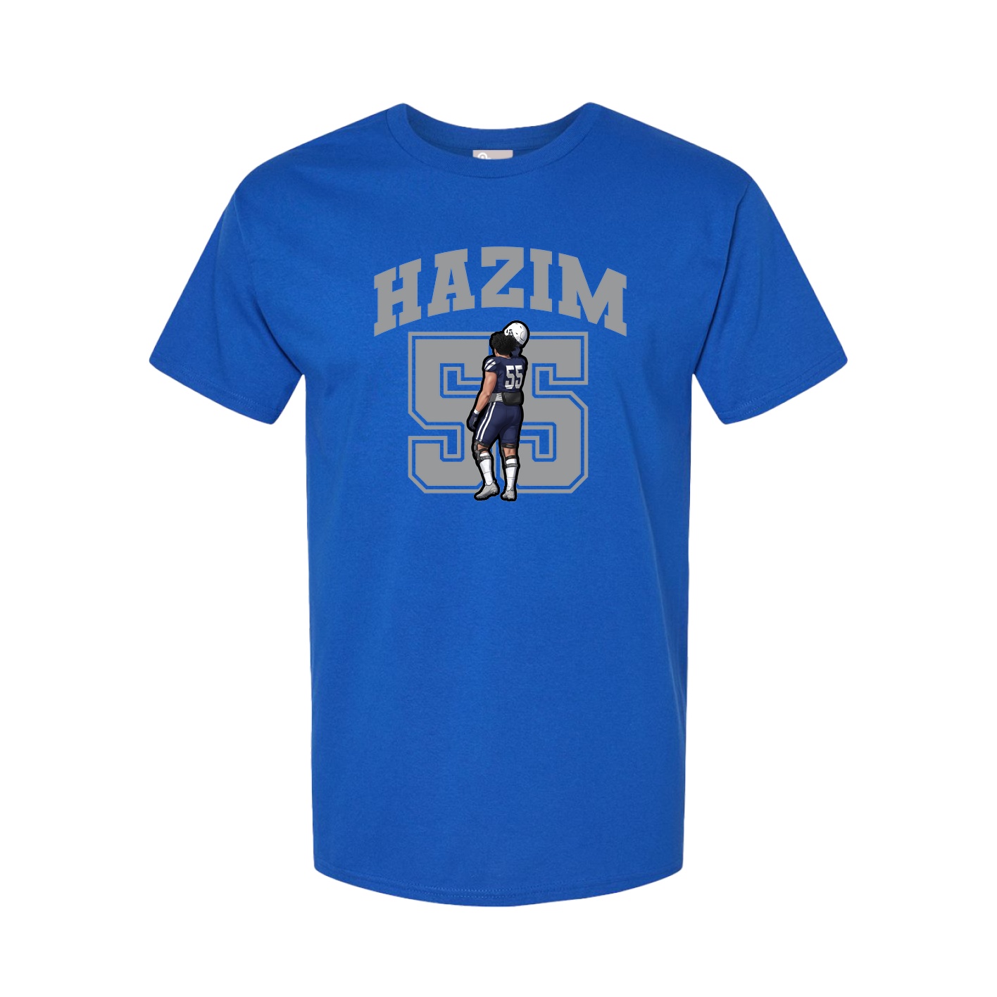 Youth Tee — Number in Royal