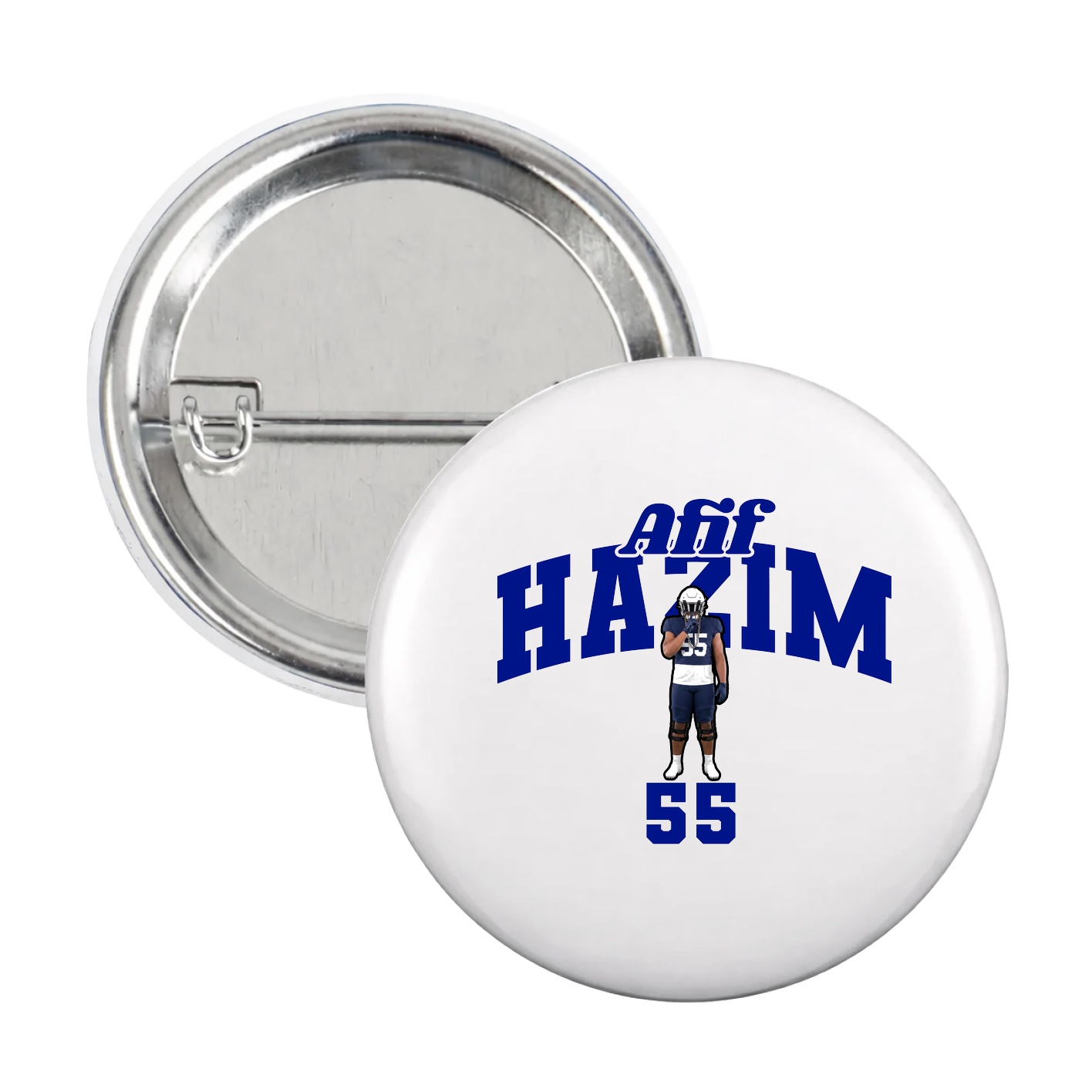 Game Day Button — Signature Arch in White