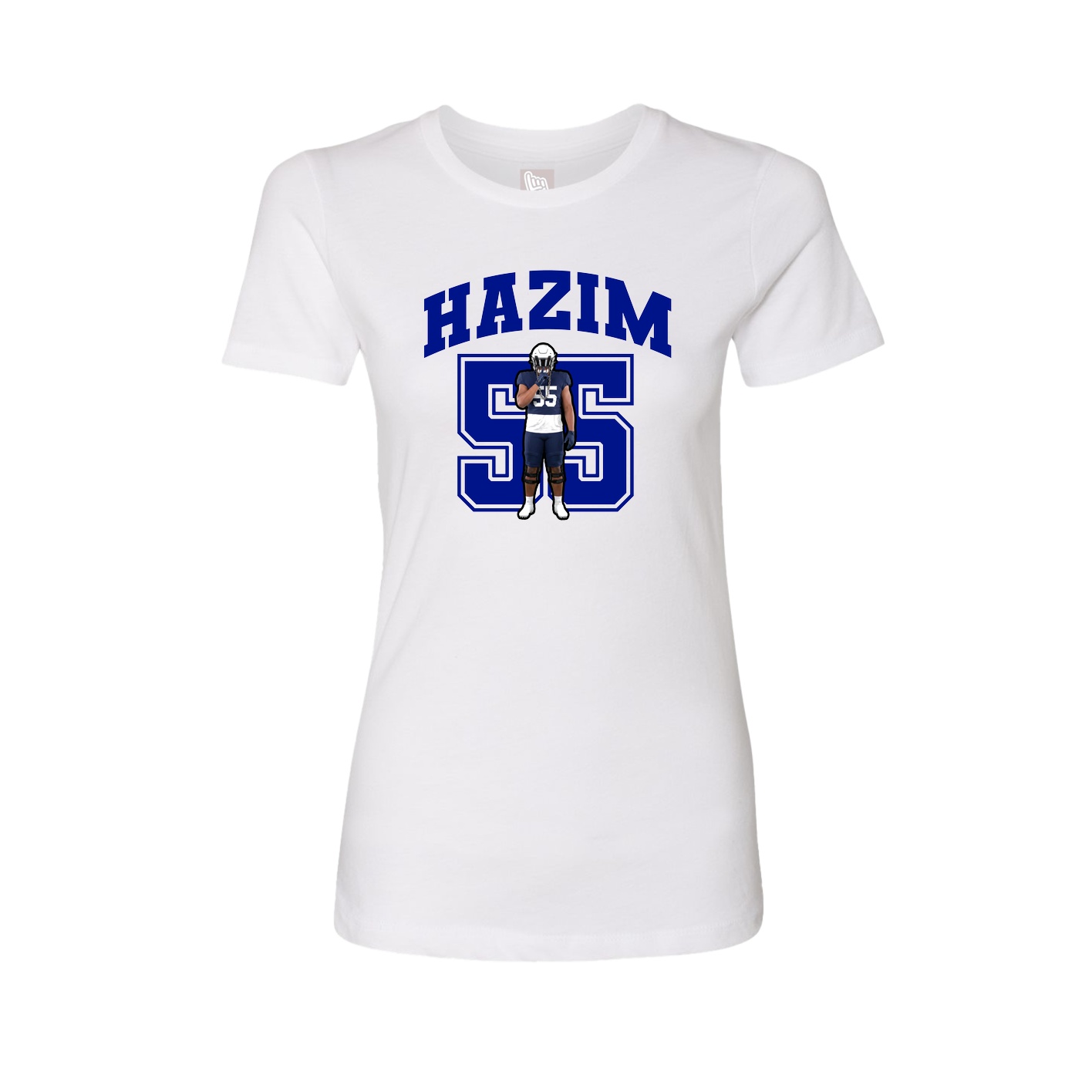 Womens Tee — Number in White
