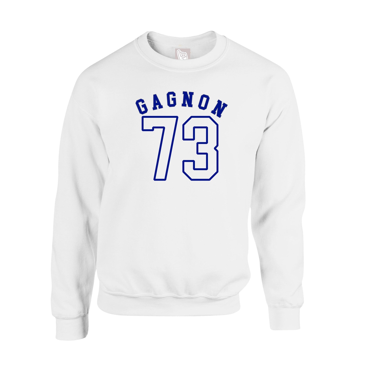 Fleece Crew — Shirsey Arch in White