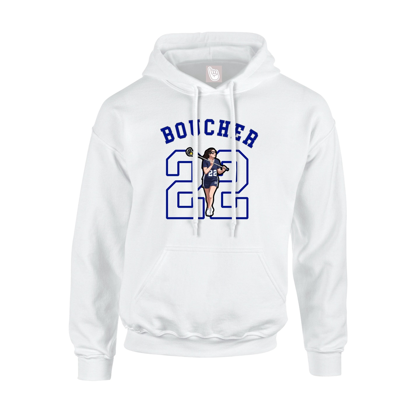 Youth Hoodie — Shirsey Arch in White
