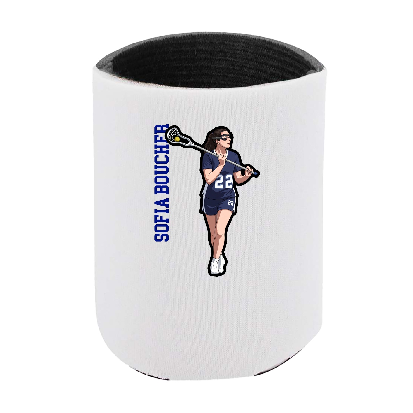 Can Holder — Name Vertical in White
