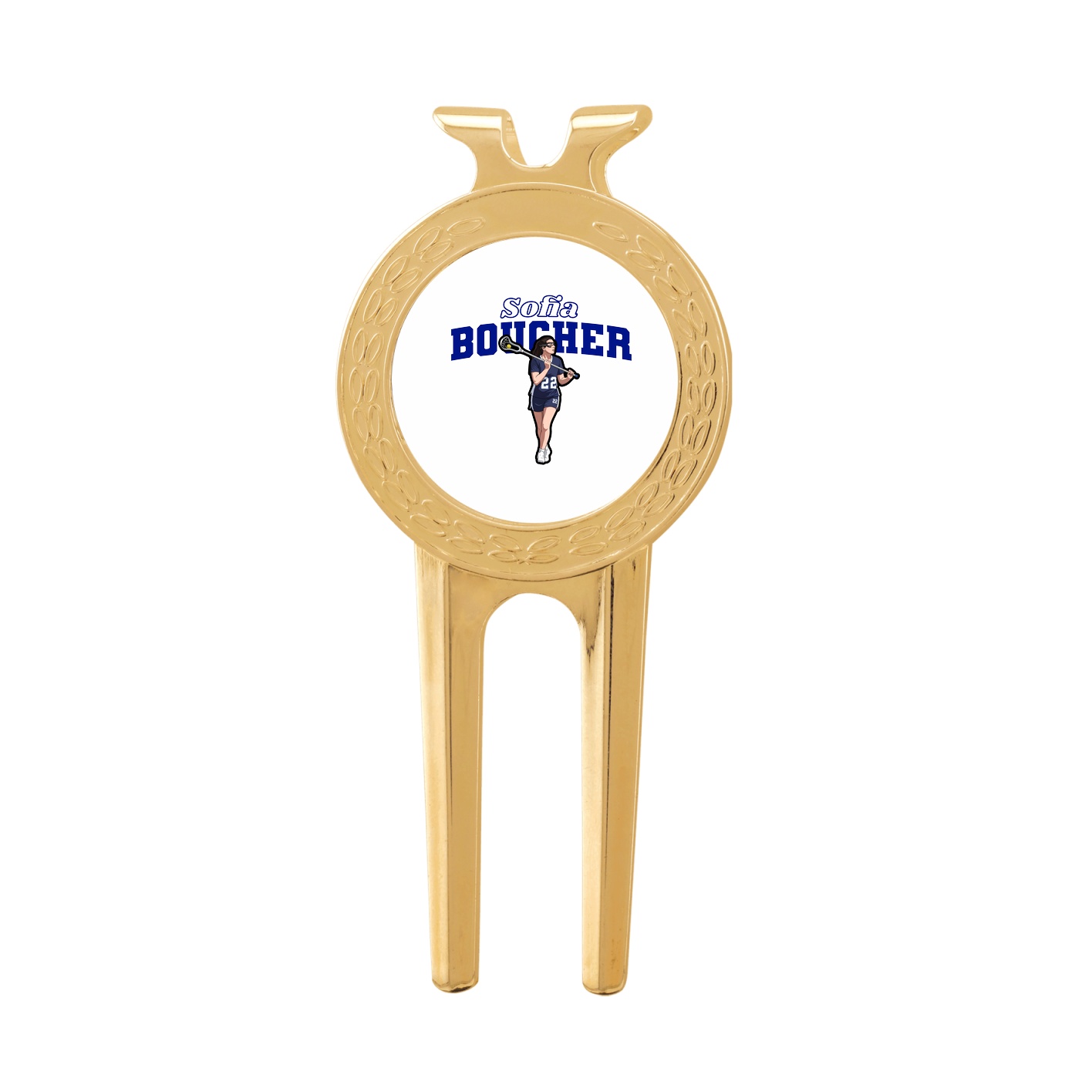 Divot Tool with Ball Marker — Name Arch in Classic